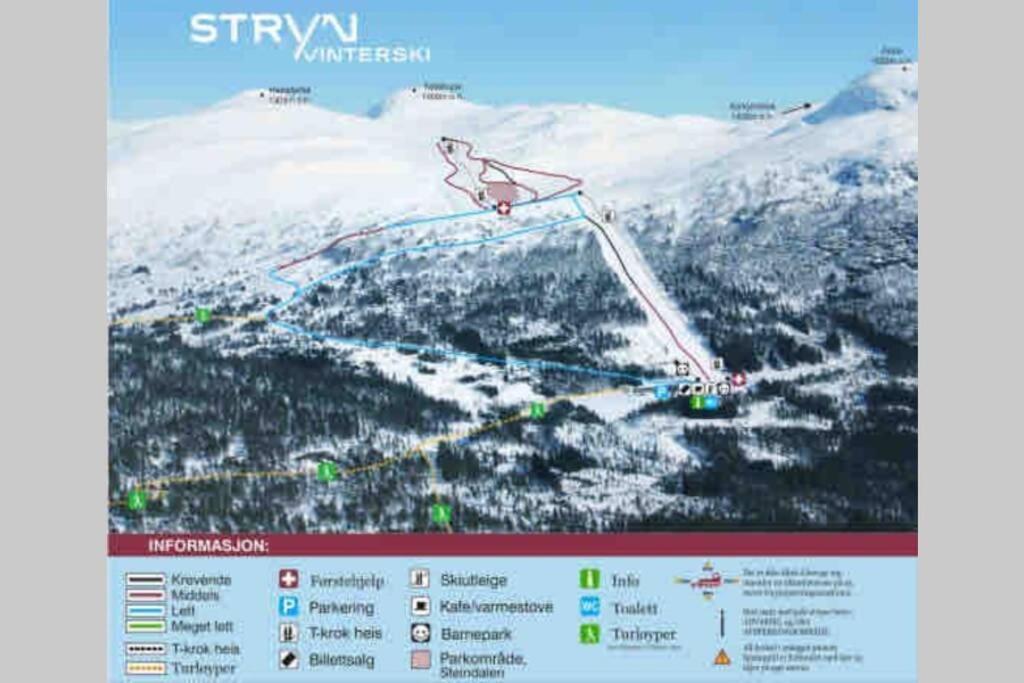 Hytte I Stryn Med Elbil Lader Εξωτερικό φωτογραφία